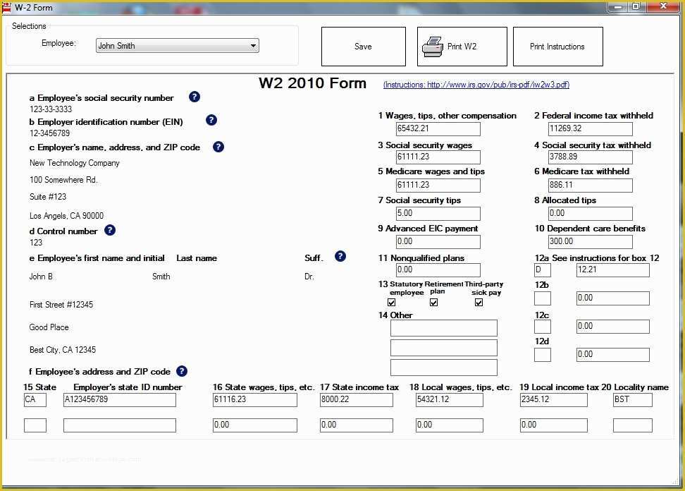 Free 2016 W2 Template Of File W2 forms for Businesses to Print and File Easily with