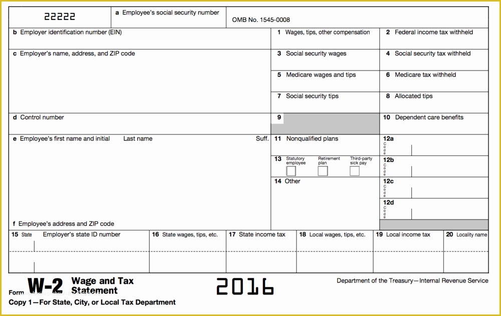 Free 2016 W2 Template Of Make Your Taxes Suck Less In 2016 — Erin A Paul