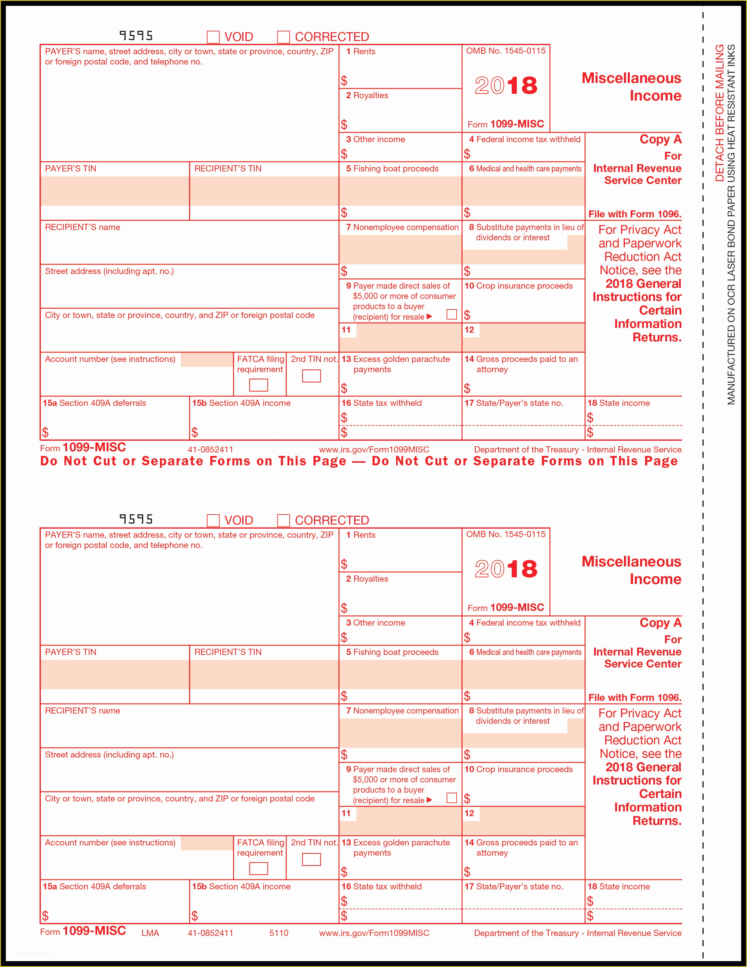 Free 2016 W2 Template Of Medlin forms