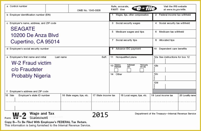 Free 2016 W2 Template Of Seagate Employees’ W 2 forms Exposed In Another Payroll