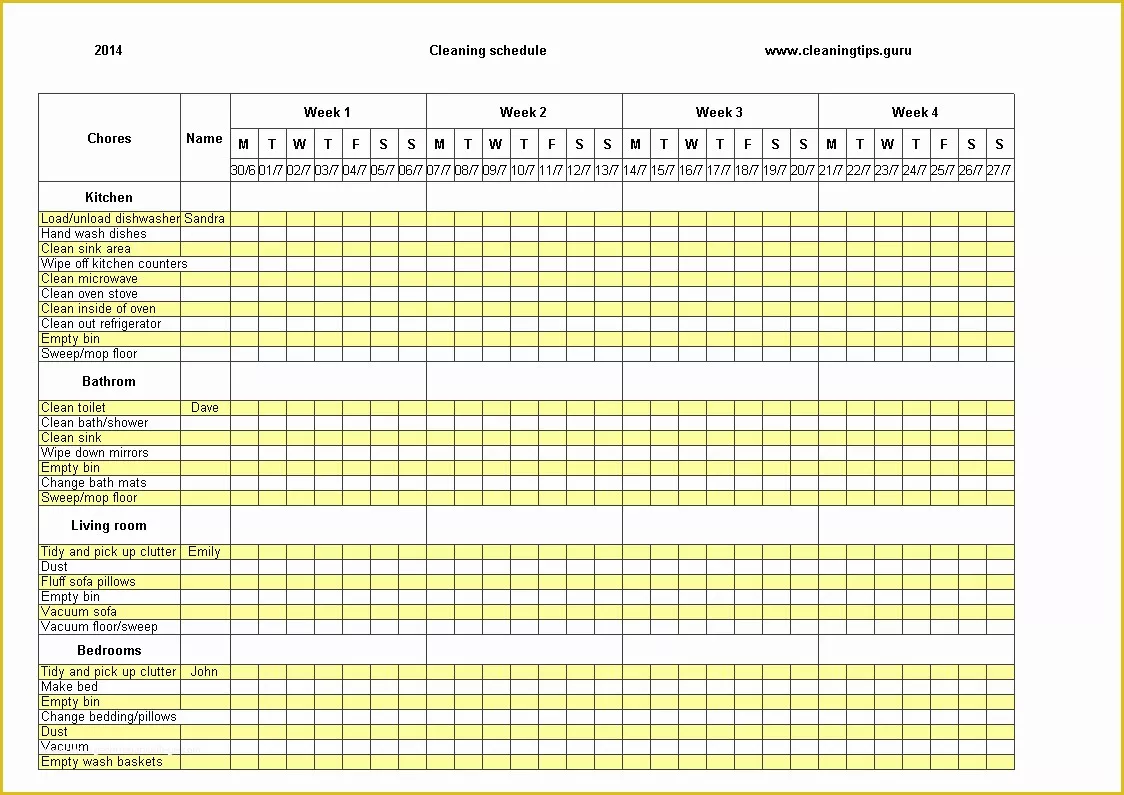 51 Free 3 Week Look Ahead Schedule Template