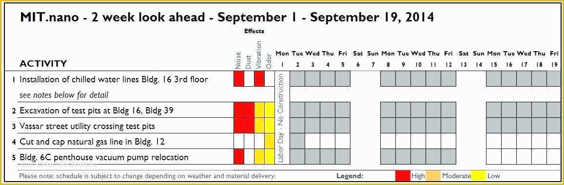 Free 3 Week Look Ahead Schedule Template Of Howtousefil Ideal 2 Week Look Ahead Schedule Template