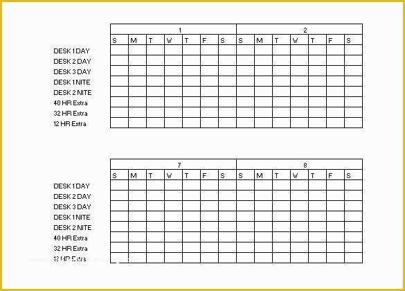 Free 3 Week Look Ahead Schedule Template Of Monthly Rotation Schedule Template Download Excel Employee