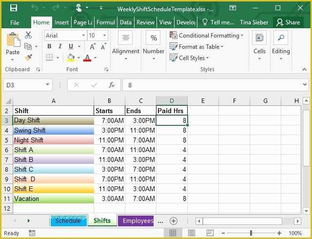 Free 3 Week Look Ahead Schedule Template Of Tips &amp; Templates for Creating A Work Schedule In Excel