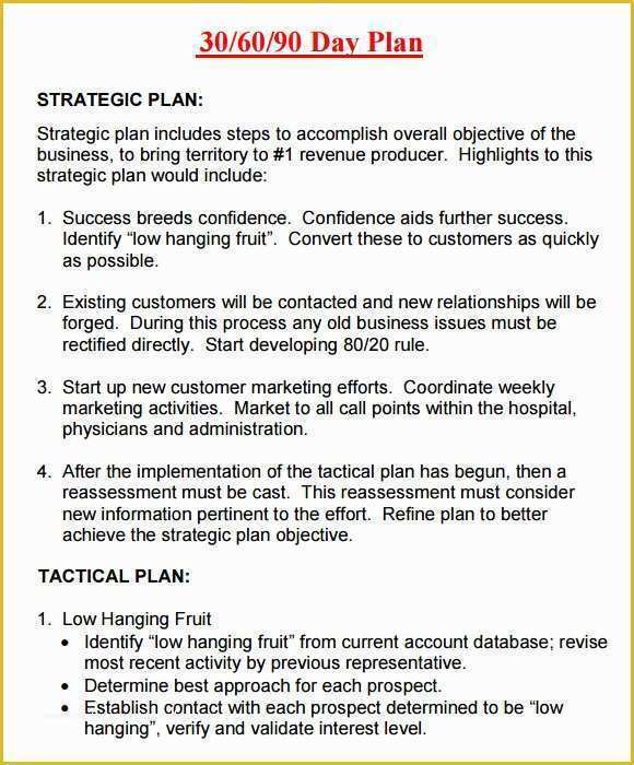 Free 30 60 90 Day Plan Template Word Of 14 Sample 30 60 90 Day Plan Templates Word Pdf
