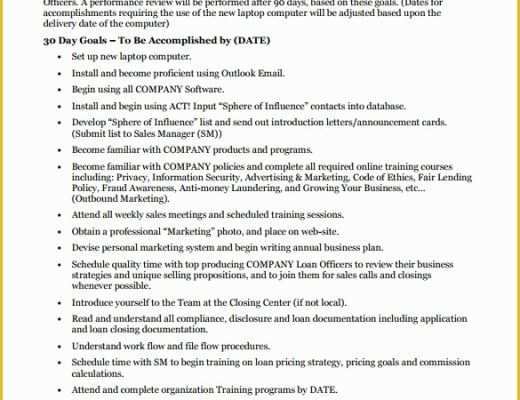 Free 30 60 90 Day Plan Template Word Of Sample 90 Day Plan 14 Documents In Pdf Word