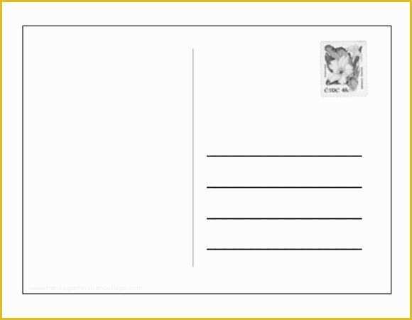 Free 4x6 Blank Postcard Template Of Blank Postcard Template 9 Download Free Document In Pdf