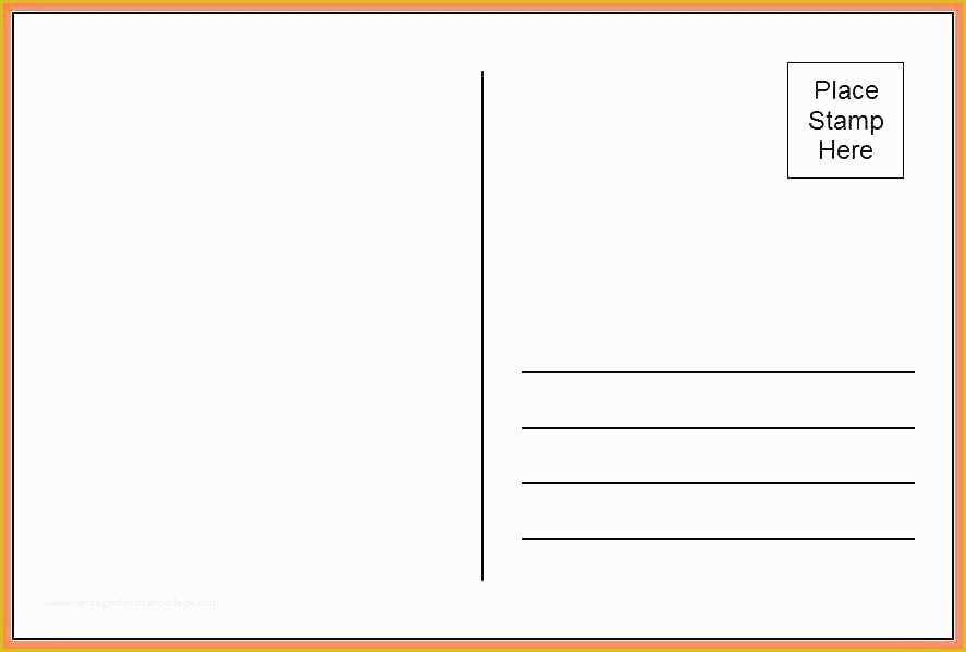 Free 4x6 Blank Postcard Template Of Blank Postcards Template – Takesdesign