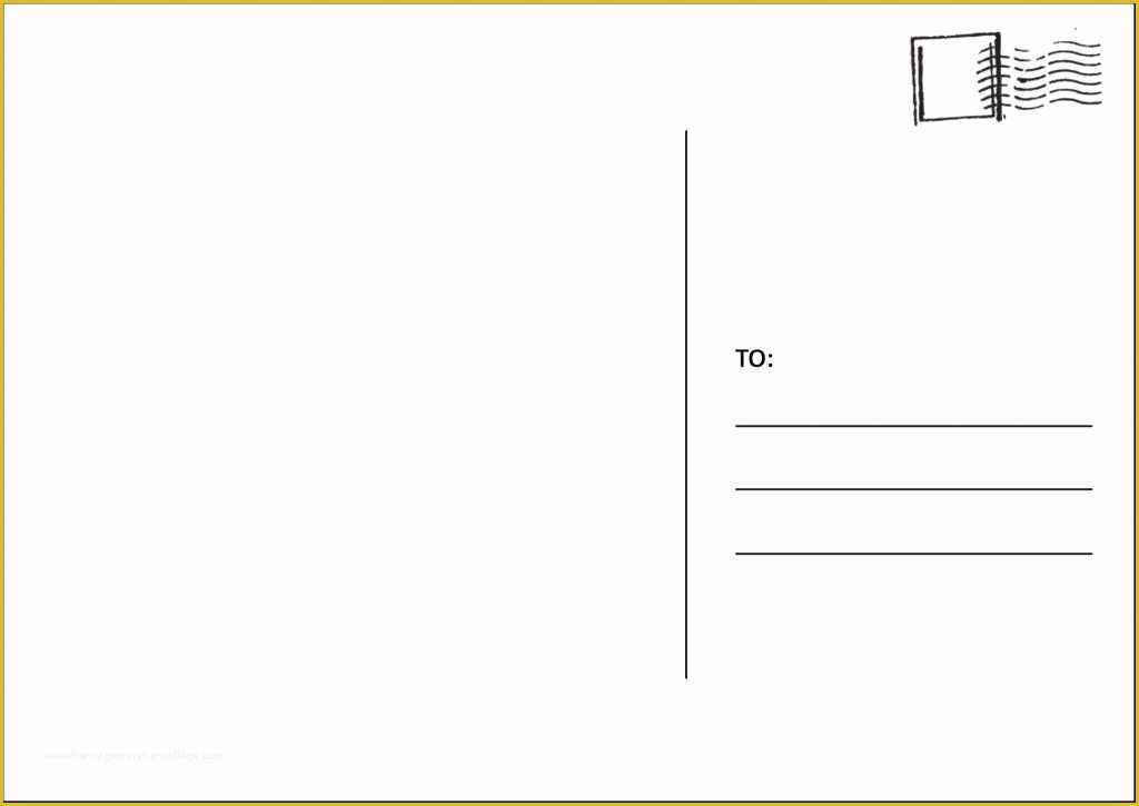 Free 4x6 Blank Postcard Template Of Card Etiquette How to Address A Postcard