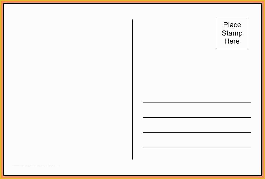 Free 4x6 Blank Postcard Template Of Free 4×6 Postcard Template – Vitaminacfo