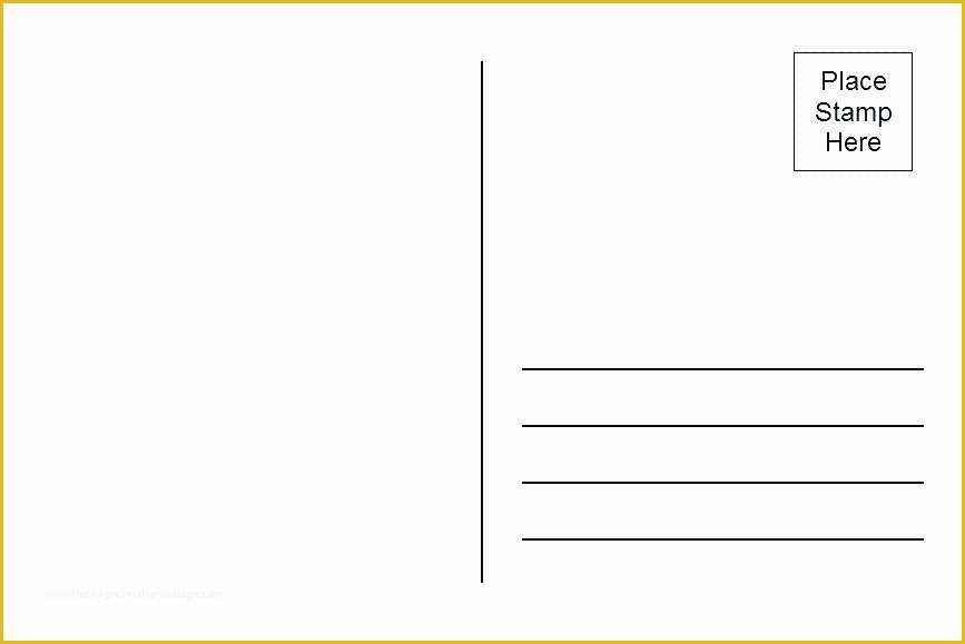 Free 4x6 Blank Postcard Template Of Free Microsoft Word Postcard Template