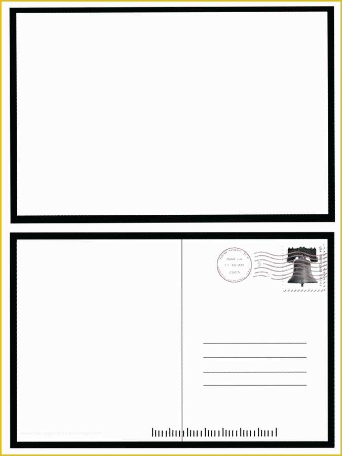 Free 4x6 Blank Postcard Template Of Free Printable 4×6 Postcard Template Word Image Blank for