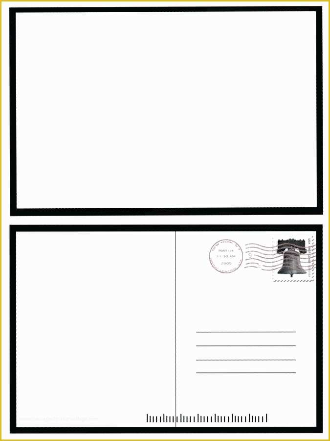 Free 4x6 Blank Postcard Template Of Free Printable 4×6 Postcard Template Word Image Blank for