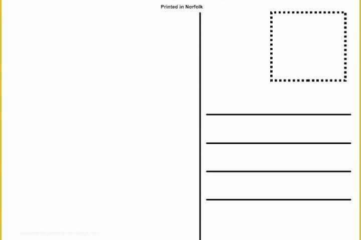 Free 4x6 Blank Postcard Template Of Postcard Reverse Template Back Blank Front 4×6 Mailing