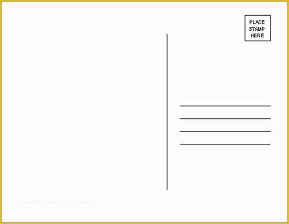 Free 4x6 Blank Postcard Template Of Project Postcard Template by thecoven On Deviantart