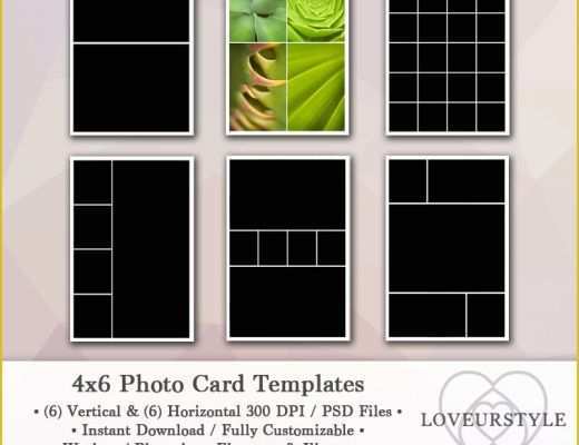 Free 4x6 Postcard Template Of 4x6 Template Pack 12 Card Templates