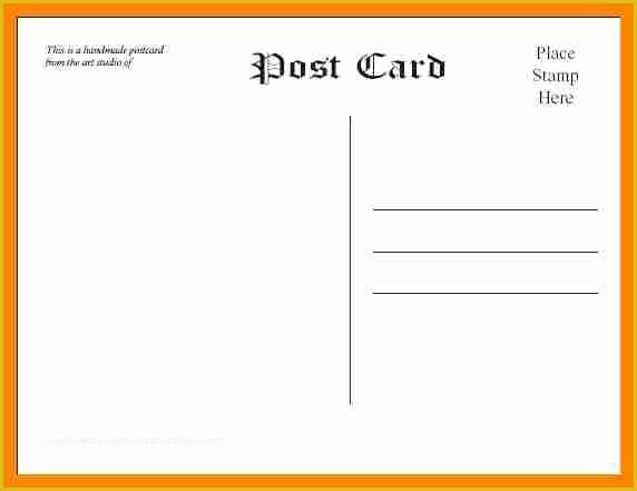 Free 4x6 Postcard Template Of Free Postcard Templates Microsoft Word Ideasplataforma