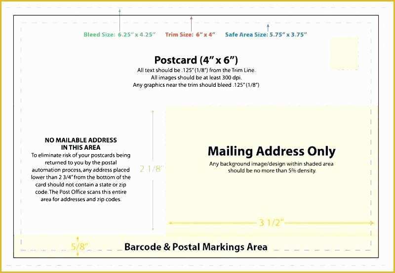 Free 4x6 Postcard Template Of Free Printable 4×6 Postcard Template 4 X 6 Blank