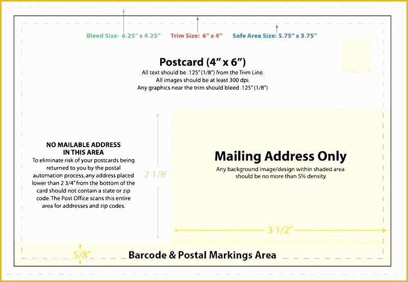 Free 4x6 Postcard Template Of Free Printable 4×6 Postcard Template 4 X 6 Blank