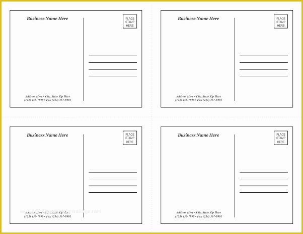 Free 4x6 Postcard Template Of Microsoft Word 4x6 Postcard Template 4x6 Postcard Template