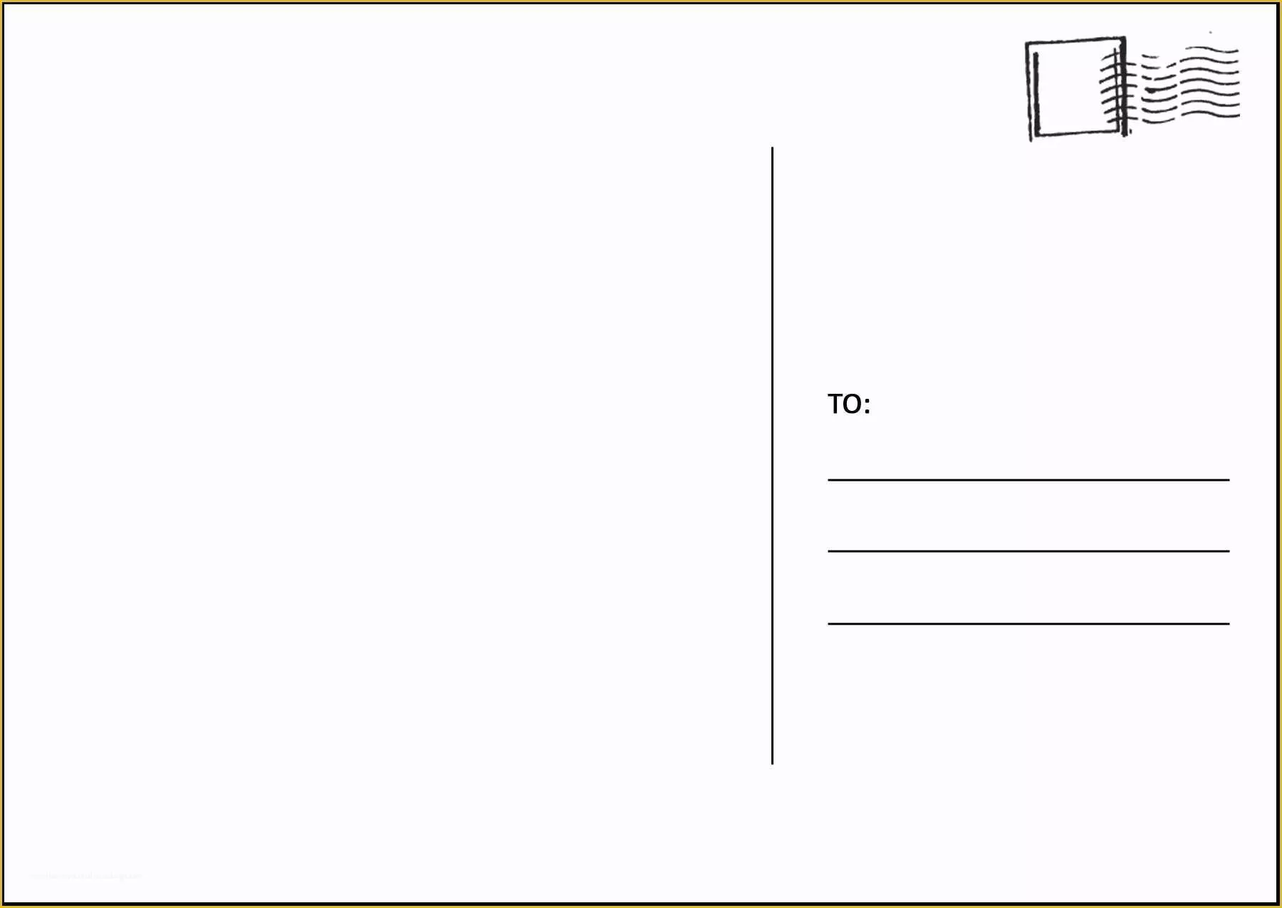 Free 4x6 Postcard Template Of Postcard Template Templates Station