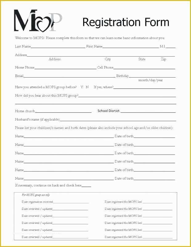 Free 5k Registration form Template Of 5k Race Entry form Template Free Patient Registration form