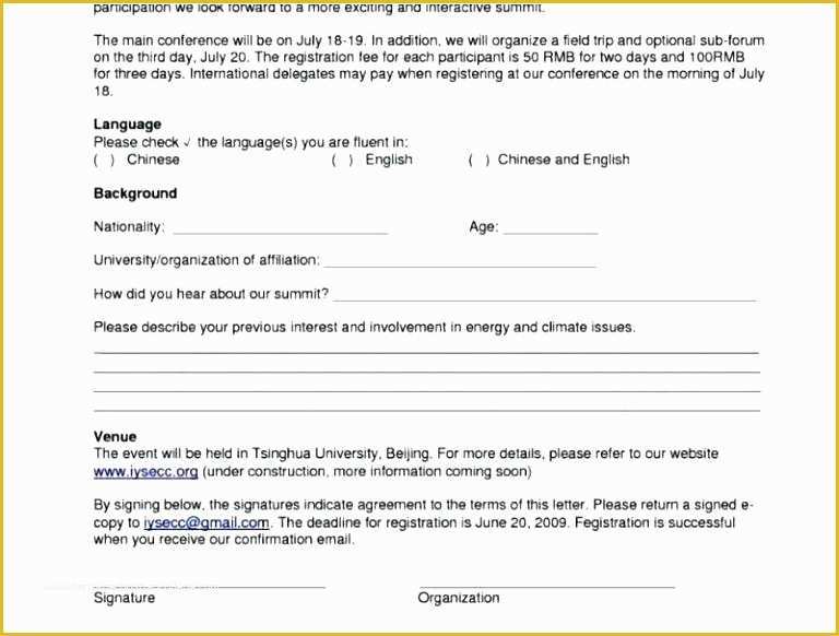 Free 5k Registration form Template Of Free event Registration form Template Word for Download