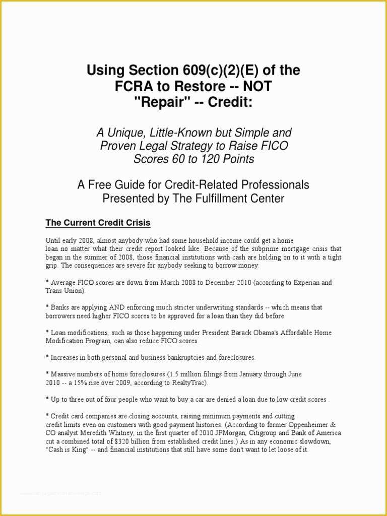 Free 609 Credit Dispute Letter Templates Of Section 609 Credit Dispute Reviews