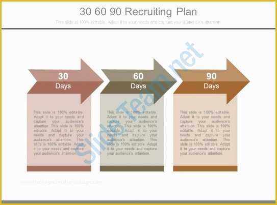 Free 90 Day Plan Template Powerpoint Of 30 60 90 Recruiting Plan Powerpoint Templates