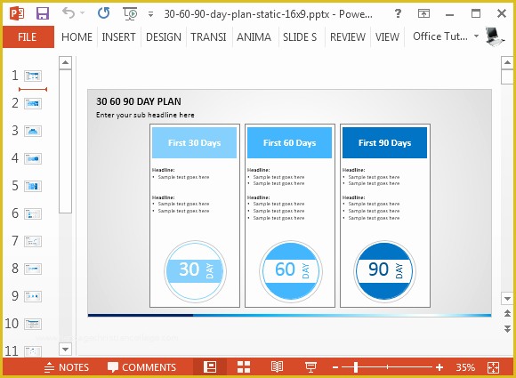 Free 90 Day Plan Template Powerpoint Of Better Powerpoint Presentations with Sketchbubble