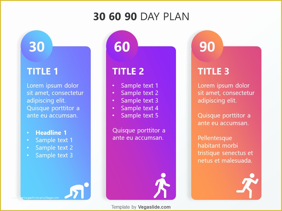 Free 90 Day Plan Template Powerpoint Of Refreshing 30 60 90 Day Plan Powerpoint Template Download