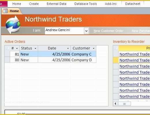 Free Access Database Templates Of Desktop northwind Sample Access Database Template