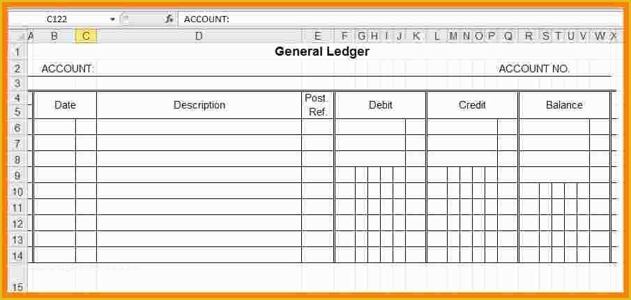 Free Accounting General Ledger Template Of 11 Business Ledger Templates