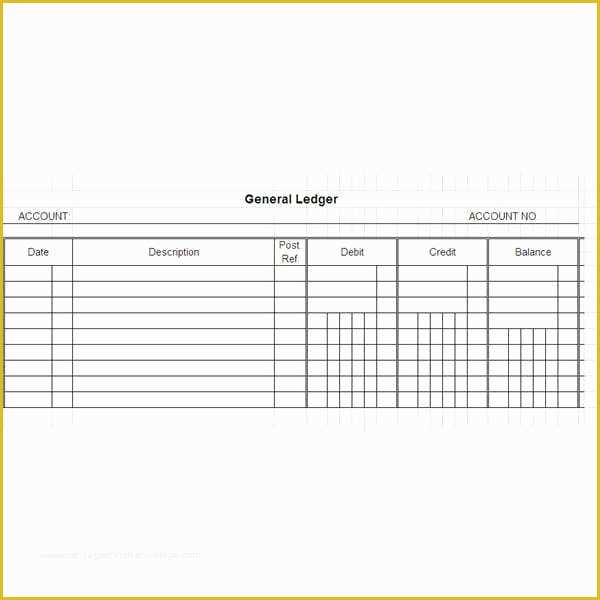 Free Accounting General Ledger Template Of 12 Excel General Ledger Templates Excel Templates