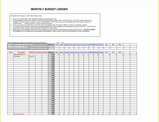 Free Accounting General Ledger Template Of General Ledger Template