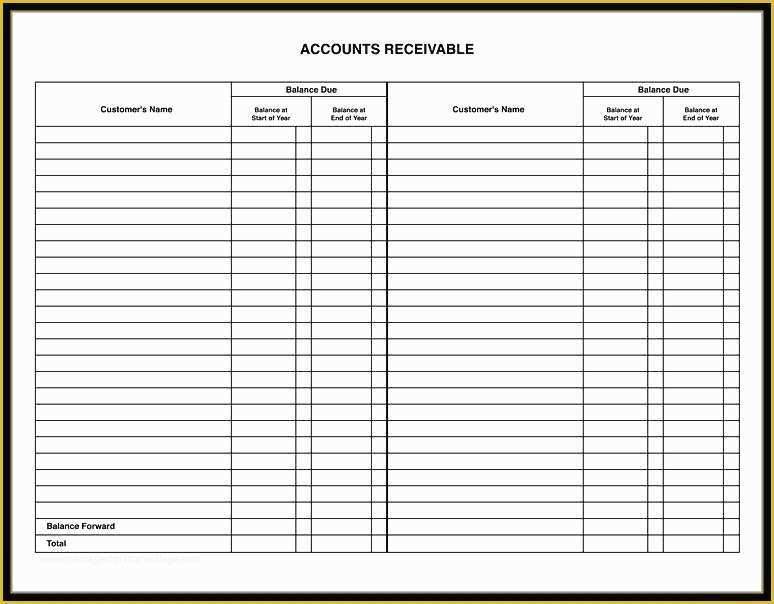Free Accounting General Ledger Template Of Printable Accounting Ledger – Studyinkorea