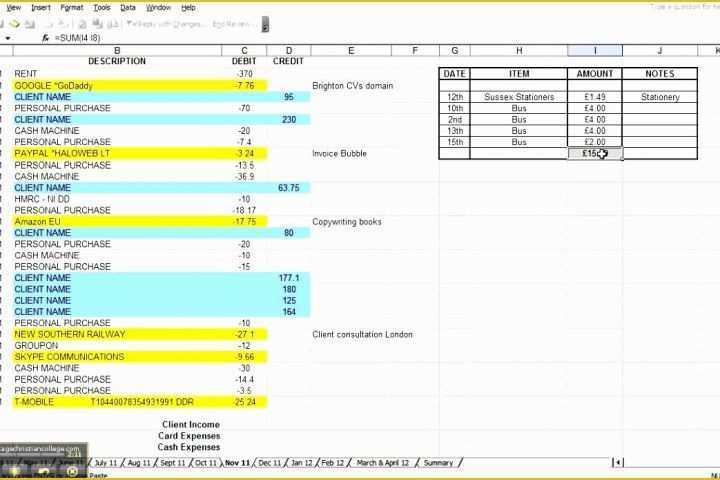 Free Accounting Spreadsheet Templates Excel Of 7 Excel Bookkeeping Template Sampletemplatess