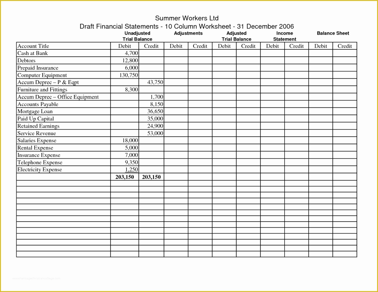 Free Accounting Spreadsheet Templates Excel Of Blank Accounting Spreadsheet Accounting Spreadsheet Blank