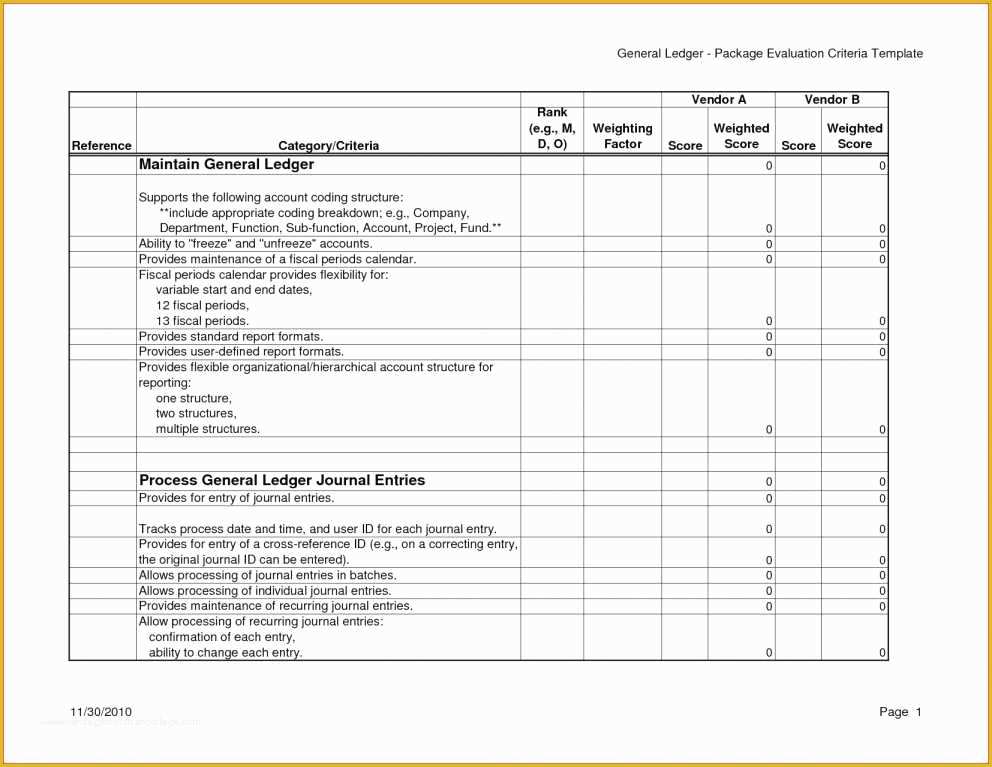 Free Accounting Templates Of Printable Ledgers Bookkeeping