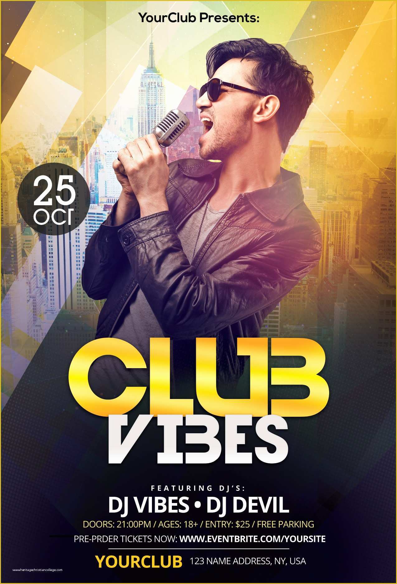 Free Ad Templates Photoshop Of Club Vibes Download Free Psd Shop Flyer Template