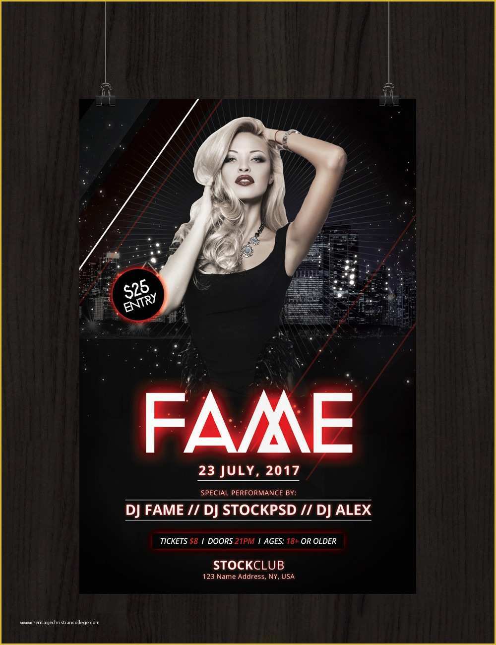 Free Ad Templates Photoshop Of Fame Download Free Psd Shop Flyer Template