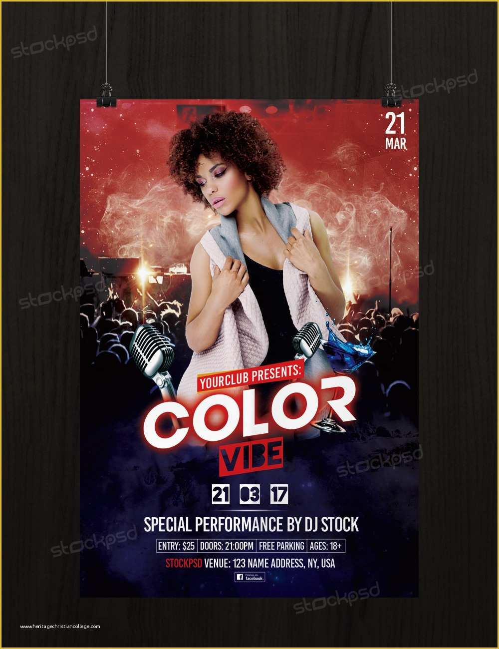 Free Ad Templates Photoshop Of Free Color Vibe – Psd Party Free Flyer Template Shop