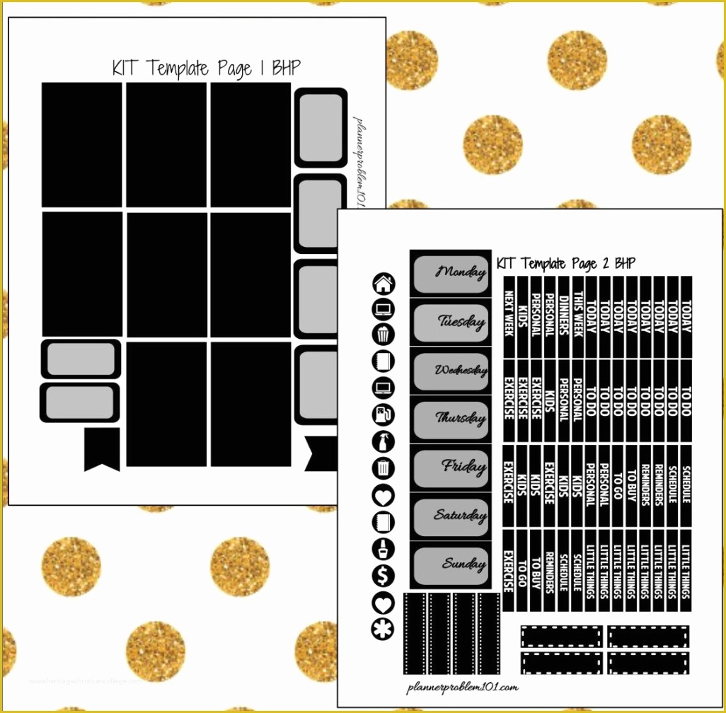 Free Addendum Sticker Template Of Big Happy Planner Sticker Template Free Printable