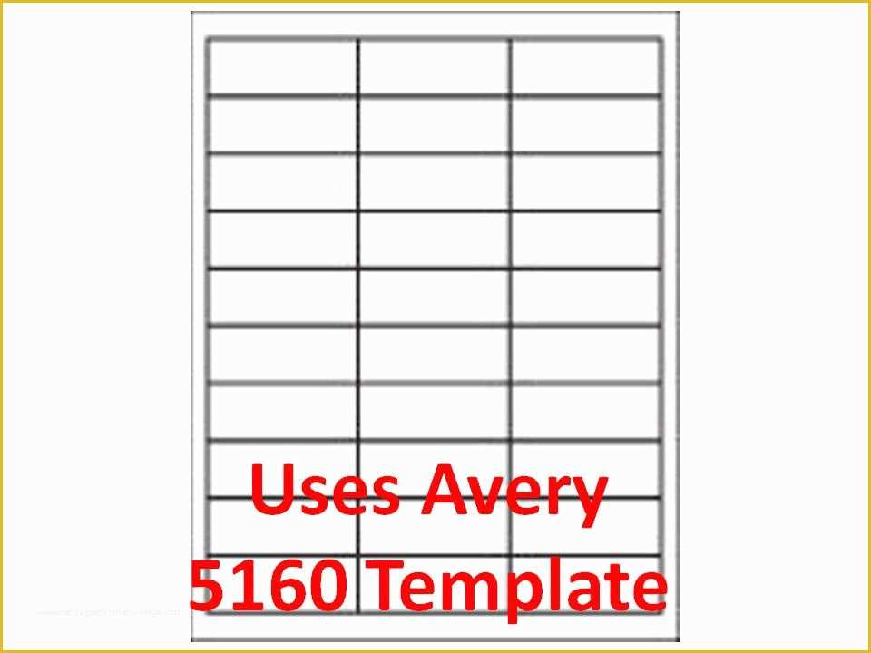 Free Address Label Templates Of 3000 Laser Ink Jet Labels 1" X 2 5 8" 30up Address