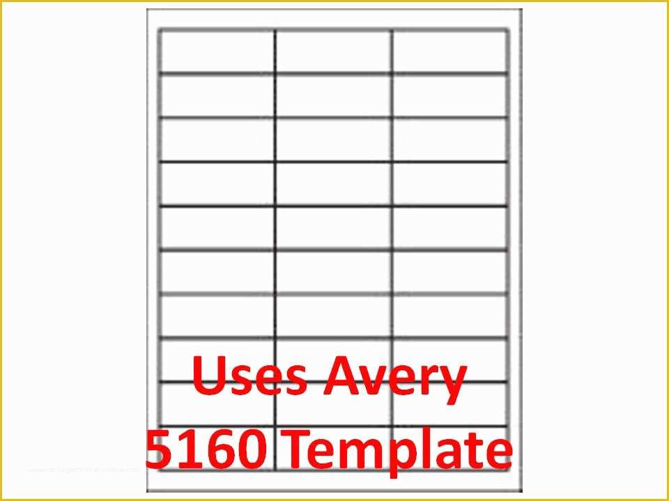 Free Address Label Templates Of 3000 Laser Ink Jet Labels 1&quot; X 2 5 8&quot; 30up Address