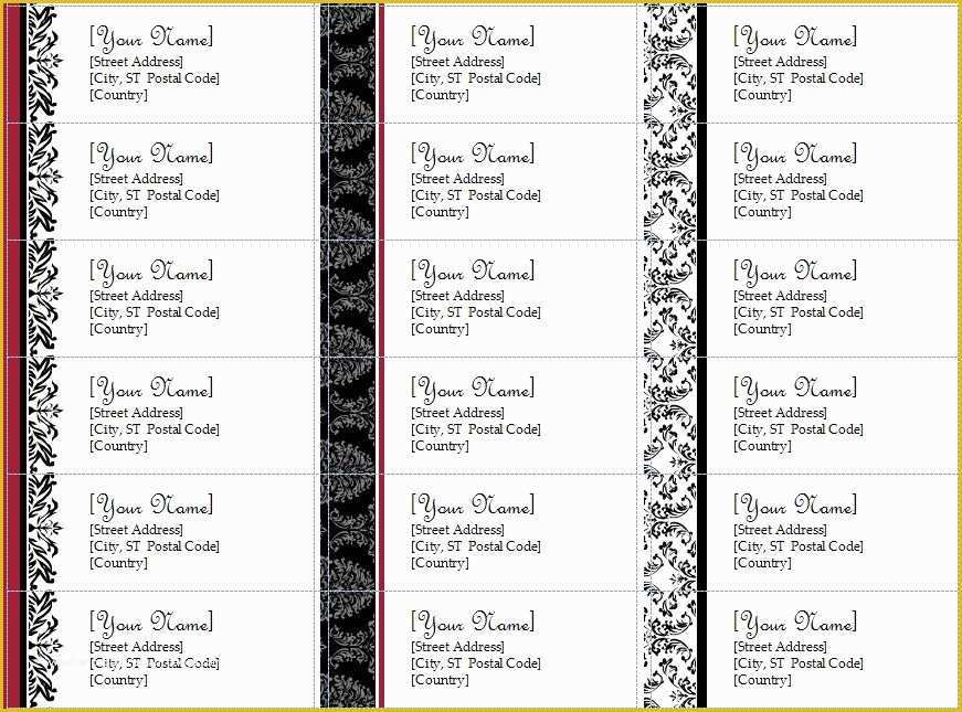 Free Address Label Templates Of Free Printable Address Label Templates