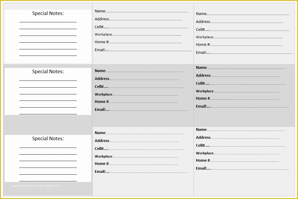 Free Address Templates for Word Of 20 Free Address Book Templates Word Templates