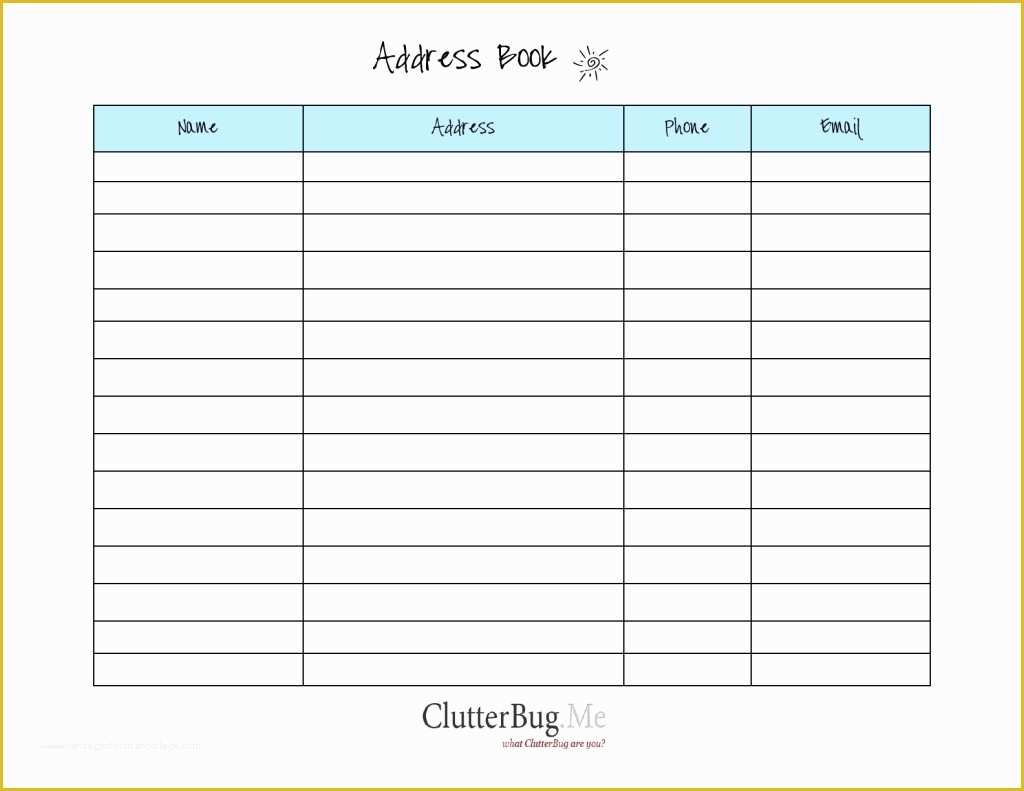 Free Address Templates for Word Of Free Printable Address Book software with Pages Template