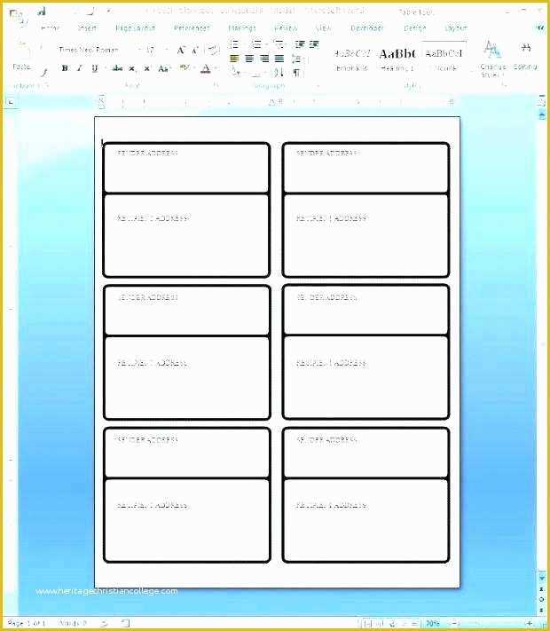 Free Address Templates for Word Of Microsoft Address Label Template