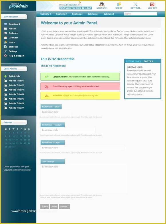 Free Admin Panel Template Of Admin Panel Template Free PHP